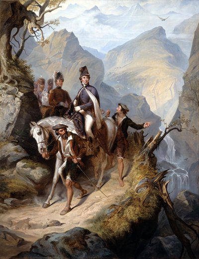 Wellington (1769-1852) bij Sorauren, 27 juli 1813, c.1853 door Thomas Jones